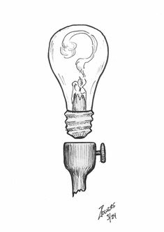 #nightlight #light #lamp #bulb #surreal #surrealism #art #drawing #pen #ink #powersart #tattoo Surrealism Art, Drawing Pen, Lamp Bulb, Light Lamp, Night Light