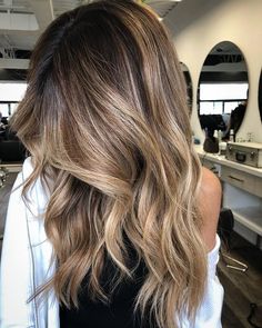 Lighter Brown Hair Color Low Lights, Lighten Brown Hair Balayage, Baylage Hair 2023, Brown And Blonde Balayage Mid Length, Neutral Blonde Balayage On Dark Hair, Dirty Blonde Highlights On Dark Hair, Lighter Hair Colors, Low Maintenance Blonde Balayage, Beautiful Light Brown Hair