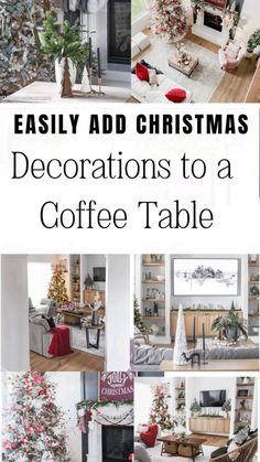 christmas decorations to decorate with coffee table