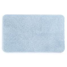 a light blue bath mat on a white background with clipping for text or image