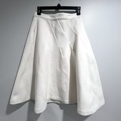 Modcloth Winter Weather Skirt In Ivory - Size Medium (Us Standard 6), Fully Lined With Pockets, Very Thick, Feels Like Faux Wool With Faux Silk Lining, Never Worn Modcloth Winter, Winter Weather, Womens Skirt, Color White, A Line, Size Medium, Silk, Wool, Skirt