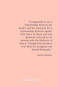 a pink background with a quote on it that says, compression is not a relationship between the real and the wounded