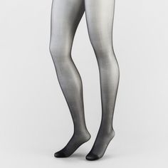 Plus Size Women's Plus 20D Opaque - A New Day Black Sheer Sleek Black Micro-elastic Tights, Sleek Black Stretch Tights, Sleek Stretch Black Tights, Elegant Black Tights For Spring, Sleek Fitted Black Hosiery, Sleek Black Micro-elastic Hosiery, Sleek Black Tights For Night Out, Chic Tight Black Legwear, Chic Black Tight Legwear