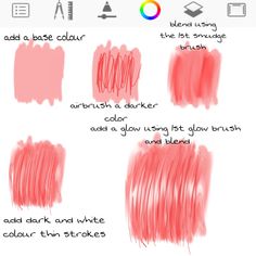 the different shades of lipstick are shown in this screenshote screen shot, with text below