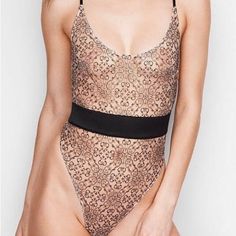 Gorgeous And Very Flattering On The Body. Elegant Beige Bodysuit For Party, Chic Victoria's Secret Bodysuit, Victoria's Secret Stretch Bodysuit With Lined Body, Victoria's Secret Lined Bodysuit For Party, Victoria's Secret Lined Party Bodysuit, Victoria's Secret Party Bodysuit With Lined Body, Vs Lingerie, Victoria's Secret, Women's Intimates