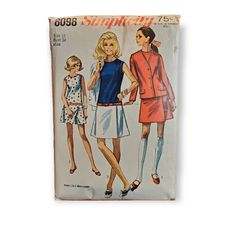 an old fashion sewing pattern from the 1960s