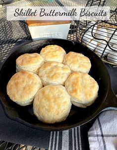 Skillet Buttermilk Biscuits & Cast Iron Care — Mommy's Kitchen