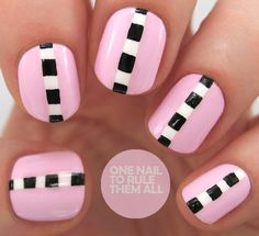 Nails Starbucks Nails, Nail Art Pink, Cute Nail Art Designs, Striped Nails, Colorful Nail Designs, Art Pink, Cute Nail Designs