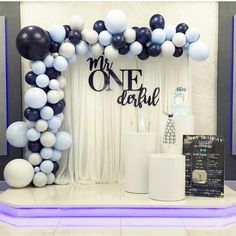 Mr Onederful Backdrop Ideas, One Derful Birthday Theme, Birthday Theme For 1 Year Boy, Mr Onederful Backdrop, First Year Birthday Decoration Ideas, 1st Birthday Centerpiece Ideas, 1 Year Baby Birthday Decoration, 1st Year Birthday Decoration Ideas, 1year Birthday Decorations