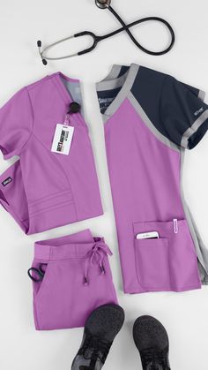 ⭐ Now in new color Sweet Violet. Scrub Suit