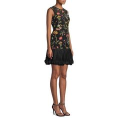 Black cotton floral embroidered mini dressRound neckSleeveless designBack zip fasteningShort length.Colour: BlackComposition: cotton 100% polyester 100%Made in Italy Flower Lace Dress, Runway Dresses, Red Lace Dress, Flower Lace, Cotton Skirt, Red And White Stripes, Red Valentino, Sleeveless Maxi Dress, Embroidered Flowers