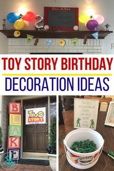 Toy Story Birthday Party Decoration Ideas - Sarah in the Suburbs Toy Story Diy Decorations, Diy Toy Story Decorations, Toy Story Decorations, Cat Mad, Birthday Decoration Ideas, Themes Party