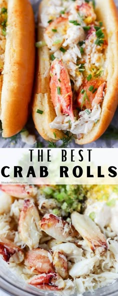 the best crab roll recipe is made with only three ingredients and it's ready to be eaten