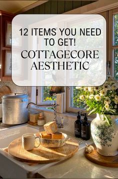 Learn the secrets of cottagecore design. Get ideas for embracing warmth, DIY projects, and creating a space filled with timeless charm.#cottagecore #cottagecoreaesthetic #cottagecoredecor #cottagecorehome #cottagecorestyle #simpleliving #natureinspired #vintagestyle #farmhousedecor #rusticdecor #vintage #farmhouse #decor Cottagecore Aesthetic House Decor, Cottage Core Small Apartment, Cottage Dining Room Wall Decor, Cottagecore Entryway Ideas, Cottagecore Decorating Ideas, Cozy Cottage Aesthetic Interior, Cottagecore Kitchen Aesthetic Vintage, Cottagecore Cabinets, Cottagecore Interior Bedroom