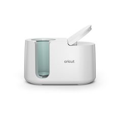 an electric toothbrush dispenser on a white background