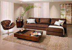 #masterbedroom #bedroomdecor #interiordesign #homedecor #bedroomideas #bedroominspiration #interiordecor #homeimprovement #designideas Dark Brown Couch Living Room, Brown Furniture Living Room, Brown Sofa Living Room, Relaxing Living Room, Brown Living Room Decor, Brown Couch Living Room, Small Sectional Sofa, Latest Sofa Designs, Living Room Decor Colors