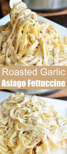 creamy fettuccine with garlic and cream sauce