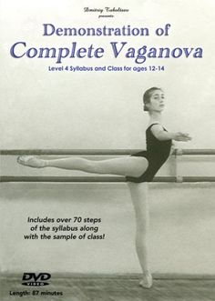 the dvd cover for demonstration of complete vaganona, which shows a young ballerina