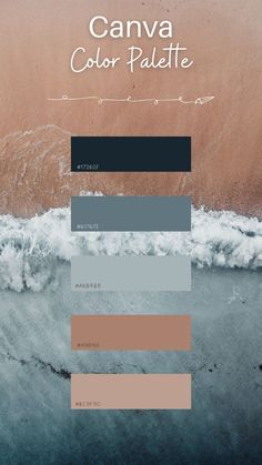 the color palette for an ocean themed wallpaper