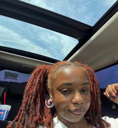 Loc Dye Ideas Dark Skin, Dye Locs Black Women, Dyed Locs Dark Skin, Purple Locs On Dark Skin, Colored Locs Black Women Purple, Locs Colors, Blk Aesthetic, Red Locs, Highest Version