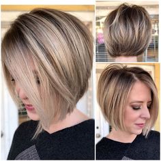 Golden Brown Hair Color, New Hair Look, Trendy Bob Hairstyles, Crop Haircut, Celebrity Hair Colors, Hairstyle Examples, Brown Hair With Blonde Highlights, Hairstyle Inspiration