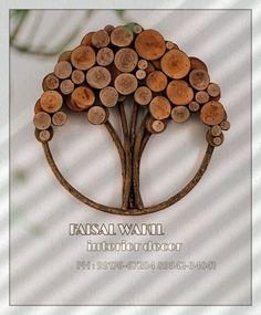 there is a tree made out of wood on this brochure with the words forest wait