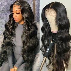 KeirineCC Body Wave Lace Front Wigs Human Hair Lace Front Wigs Human Hair Pre Plucked Glueless Wigs Human Hair Frontal Wigs with Baby Hair for Black Women 30 Inch Feature: [High-Quality and Durable] seamless clip-in hair extensions are made from high-quality human hair, ensuring that they look and feel just like your own hair, ensuring that they are durable and long-lasting. Seamless clip in hair extensions are designed to blend seamlessly with your natural hair, creating a natural and seamless Slicked Hairstyles, Human Lace Front Wigs, Body Lace, Cheap Human Hair Wigs, Full Lace Frontal, Cheap Human Hair, Sew Ins, Lace Front Wigs Human Hair, 360 Lace Wig