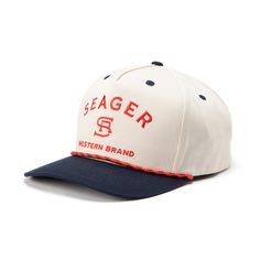 Our classic 'Branded' logo makes this hat a staple for years to come. With a high profile fit and a lightweight blend of cotton and polyester, this hat is made to be your new everyday staple. Details: Embroidered Seager 'Branded' logo High profile, structured snapback "Hey Good Lookin" tag on inside of hat One size fits most Adjustable snapback closure 60% Cotton, 40% Polyester