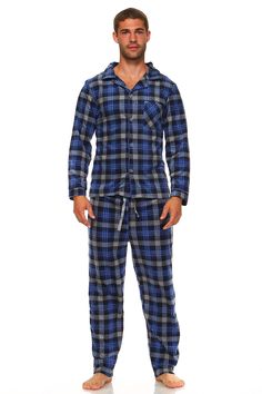 MEN'S PREMIUM PLAID FLANNEL FLEECE PAJAMA SET STYLE #: 95126 COLOR: NAVY BLUE PLAID, BURGUNDY BLUE PLAID, GREY PLAID, MATERIAL: 100% POLYESTER AWESOME DESIGN WITH GREAT FEEL BRAND NEW WITH TAGS LIGHT AND COMFORTABLE THIS IS AUTHENTIC ITEM   MEN'S SIZE CHART Size: XS Small Medium Large XL XXL General Inseam: 31 32 33 34 35 36 Chest: 41 46 49 50 52 55 Waist: 28-30 31-32 33-35 36-38 40-42 44-46 Dear Customer Thank you very much for your great support on us. now is the high season, many customer buy Silk Pajamas Women, Couple Pajamas, Silk Sleepwear, Mens Sleepwear, Lounge Pajamas, Fleece Pajamas, Women's Nightgowns, Pajama Pant, Nightgowns For Women