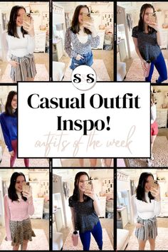 This post has got all the casual outfit inspo to inspire some cute and comfy outfits for test day, running errands, or even just lounging around at home! #casualoutfits #casualoutfitinspo #casualfashion Pretty Leggings, Cute And Comfy Outfits