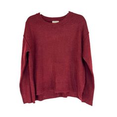 NWT Max Studio Pullover Crew Neck Sweater Garnet Long Sleeve Womens Size M Features: • Brand: Max Studio • Color: Garnet • Fit: Regular Fit • Pattern: Solid • Neck: Crew Neck • High Low Crew Neck Sweater • Occasion: Casual Wear, Work Wear • Style: High Low Sweater • Sleeve: Long Sleeve • Material: 74% Acrylic 22% Polyester 4% Spandex • Side Slit Hem Size: Womens M All Measurements Are Approximate. Length 23 in / 58 cm Bust Laying Flat 22 in / 56 cm Condition: New With Tags Tags: Nordstrom, Fall, Burgandy Sweater, Studio Color, Max Studio, Sweater Sleeves, Crew Neck Sweater, Neck Sweater, High Low, Work Wear, Casual Wear