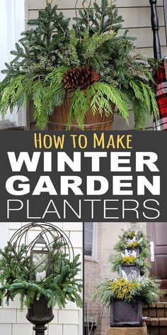 how to make winter garden planters