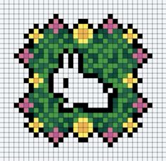 a cross stitch pattern with a dog's paw in the center