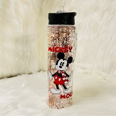 Disney Pink Mickey Mouse Glitter Filled Sipper Water Bottle One Size Brand New With Tags. Smoke Free. We Always Carefully Packaged And Box Ship Asap. Brand: Disney Style: Sipper Type: Water Bottle Color: Clear Size: Os Material: 100% Polyethylene Terephthalate Glycol Pattern: Cartoon Print Occasion: All Occasion Character: Mickey Mouse Features: Glitter Filled, Handle, With Lid Condition: New With Tags Volume: 16oz Disney + Primark Exclusive License Product Measurements Length: 10.5" Width: 2.5" Reach Out For Any Questions Mickey Mouse Water Bottle, Pink Mickey Mouse, Mike From Monsters Inc, Pink Baseball Hat, Disney Keychain, Disney Headbands, Christmas Slippers, Winnie The Pooh Plush, Oswald The Lucky Rabbit