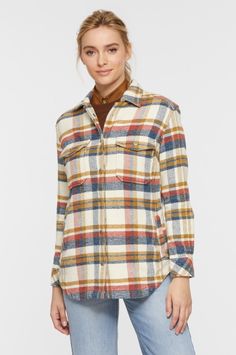 June Cotton Shirt Jacket | Overland Flannel Tops For Workwear In Fall, Classic Plaid Tops For Fall, Collared Fall Shacket For Casual Gatherings, Collared Flannel Shirt For Casual Fall Gatherings, Fall Button-up Shacket For Casual Gatherings, Long Sleeve Flannel Shirt For Fall Casual Gatherings, Classic Plaid Shacket For Fall, Winter Long Sleeve Flannel Shirt For Casual Gatherings, Classic Flannel Shirt For Fall Casual Gatherings