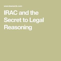 iraq and the secret to legal reasoning