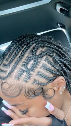 braids - fulani / tribal braids Fulani Braids With Edges, Fulani Braids Hairstyles Natural Hair, Criss Cross Fulani Braids, Funlaini Braids, Fulani Braids With Natural Hair, Tribe Braids, Trible Braids Freestyle, Fulani Braids Natural Hair, Fulani Boho Braids