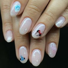 Disney Nail Design, Disneyland Nails, Disney Nail Designs, Disney Nail, Disney Nails, Pretty Acrylic Nails, Disney Magic, Nail Design, Nails Inspiration