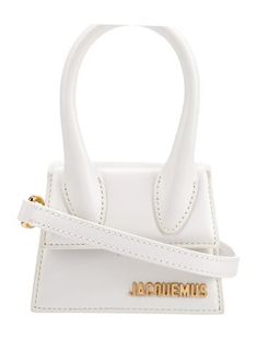 Jacquemus Shoulder BagWhite LeatherGold-Tone HardwareRolled Handle & Single Adjustable Shoulder StrapCanvas LiningSnap Closure at FrontUnfortunately, due to restrictions, this item may not be eligible for shipping in all areas. Aesthetic Wear, Jacquemus Bags, Jacquemus Le Chiquito, Jacquemus Bag, Dream Bags, Sling Bags, Mini Tote Bag, Work Bags, Saint Laurent Bag