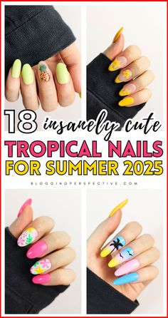 These tropical nails are perfect for your next beach vacation! With bold summer nail art and fun palm tree nails, these vacation nails will elevate your summer look. Whether you’re rocking beachy nails or trendy summer nails 2025, this design is ideal for any getaway. Check out the blog for more summer nail designs and ocean nails!