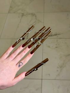 Nail Idea, Brown Nails, Fun Nails, Paint