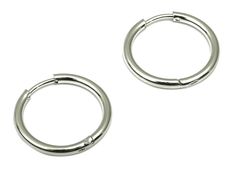 Steel Hoop Earring Clasp - Stainless Steel Hoop Earring - 18k Real White Gold Plated - Jewelry Supplies  Dimensions: 0.79" x 0.79" x 0.08" (20.18mm x 20.18mm x 2.06mm) Net Weight: 0.05 oz. 1.3 gr Colors :  18k real white gold plated Material:  Stainless Steel *All Products Are Lead, Nickel  And Cadmium Free  *You will have a special discount for price and shipping cost about your large orders. *We can also produce your custom and personalized models Please contact us if you have any questions .. Cartilage Jewelry, Brass Hoop Earrings, Brass Hoops, 10 22, Timeless Accessories, Brass Jewelry, Brass Earrings, Fringe Earrings, Circle Earrings