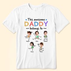 Treat your favorite guy to a custom shirt just for him! This unique gift is perfect for Father's Day, birthdays, or any time you want to make Dad feel extra special. This customized t-shirt will become his new go-to for weekend wear, sports games, barbecues, or any casual occasion. The unique personalization makes it feel one-of-a-kind. A personalized shirt is a thoughtful, unique gift idea for dads of all ages. It shows Dad you put time and thought into finding him the perfect present. Plus, th Picture Frame Light, Engraved Whiskey Glass, Mom Daughter Gifts, Canvas Beach Bag, Leather Flask, Flower Shadow Box, Kids Water Bottle, Customise T Shirt, Wallet Gifts