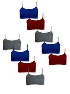 PRICES MAY VARY. MATERIAL: These Girls training bras/cotton training bras are lightweight and made with ultra-soft fabric that is smooth on the skin. Made with 95% cotton and 5% elastane material, which is soft to touch and a durable ideal single layer traning bras teen can look for. COMFORTABLE & CONFIDENT FIT: The training bra straps are designed to provide great support, even during high-intensity exercise. Assuring optimal comfort and full coverage with a single layer at the front, these thi Bra Pack, Crop Top Bra, Everyday Bra, Girls Wardrobe, Bra Straps, These Girls, Every Girl, Soft Fabric, Soft Fabrics