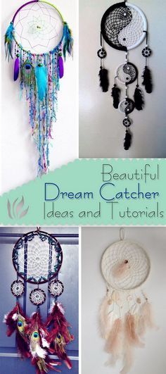 the website for beautiful dream catchers is displayed