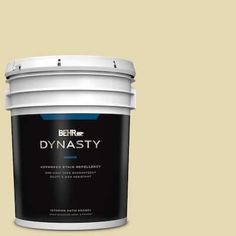 a paint bucket with the words dynastiy on it and an image of a white