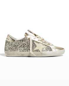 Golden Goose Superstar, Leopard Print Sneakers, Goose Sneakers, Shoes Ideas, Glitter Sneakers, Cute Sneakers