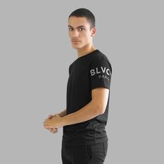 Black Tee | Blvck Paris Blvck Paris, Armani Tshirt, Black Photography, Streetwear Accessories, Black Side, Women Essentials, Luxury Streetwear, Black Tee, Sweater Hoodie