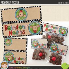 reindeer nose candy wrappers for reindeer noses