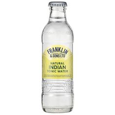 Agua Tónica Franklin & Sons Natural Indian Botella 200 ml Flavored Rum, Pear Tree, Tonic Water, The Natural, Dish Soap Bottle, Pineapple, Pear, Almond, Nature